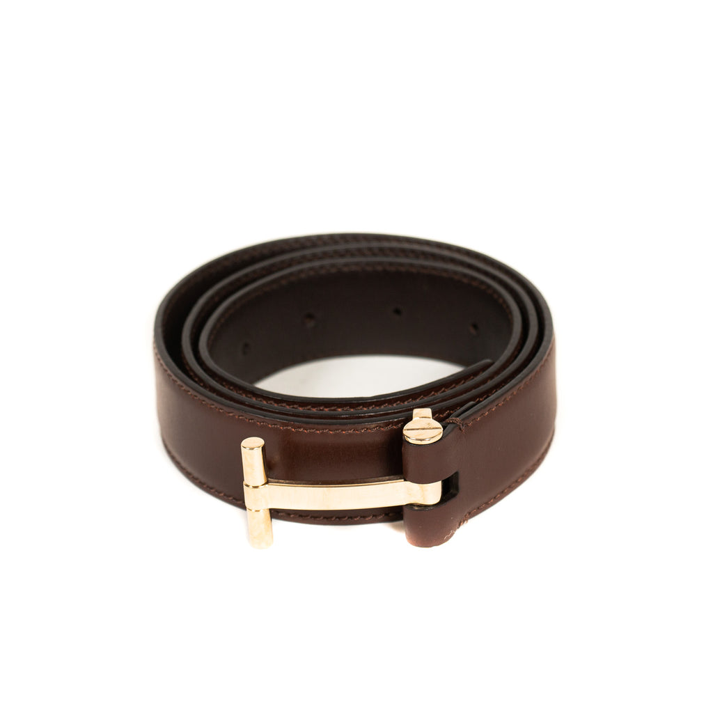 Shop authentic Tom Ford Logo Leather Belt at revogue for just USD 