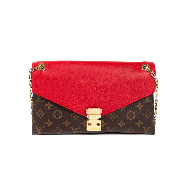 Louis Vuitton Safran Monogram Canvas Pallas Chain Bag For Sale at 1stDibs