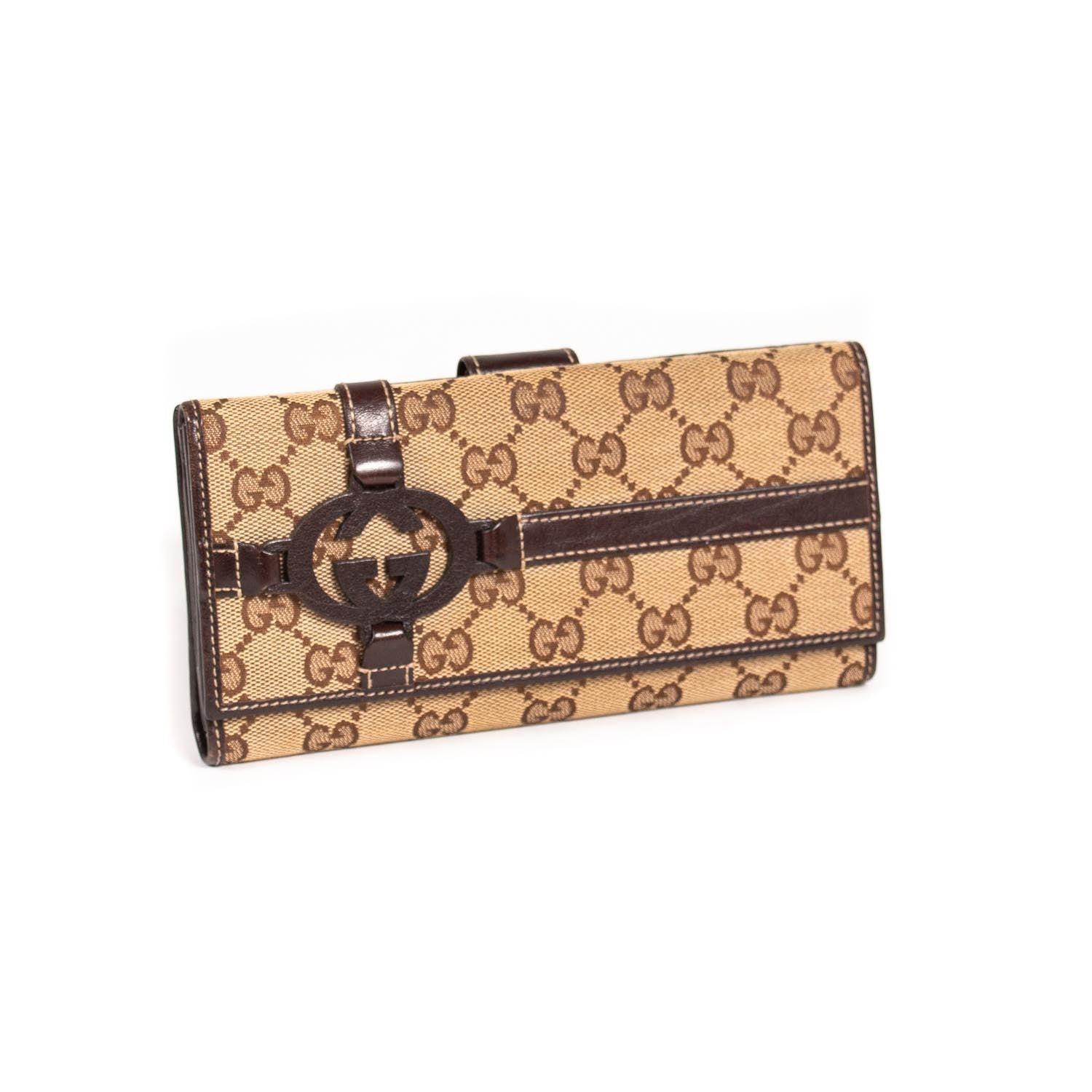 Shop authentic Gucci GG Guccissima Supreme Wallet at revogue for just ...