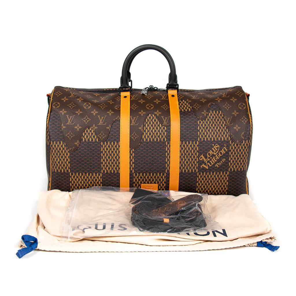 Louis Vuitton Monogram Prism PVC Keepall Bandouliere 50 Bag - Yoogi's Closet