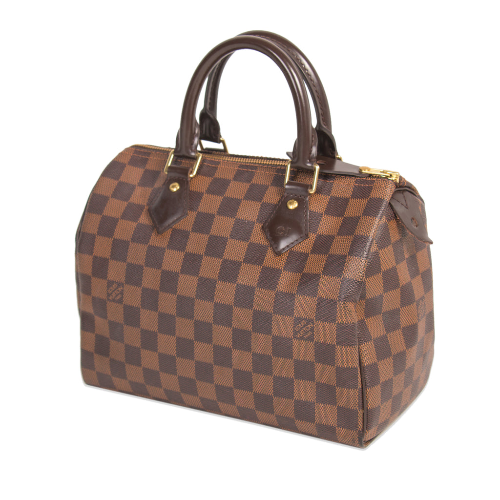 Shop authentic Louis Vuitton Damier Ebene Speedy 25 at revogue for just USD 700.00