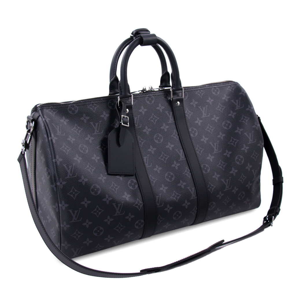 Shop authentic Louis Vuitton Monogram Eclipse Keepall 45 at revogue for ...