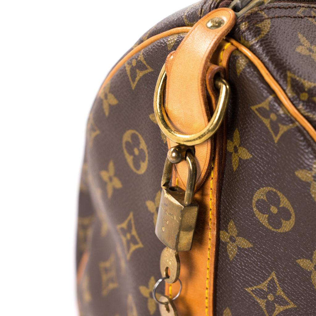 LOUIS VUITTON Authentic Women's Monogram Eclipse Keepall Bandouliere 25  Boston