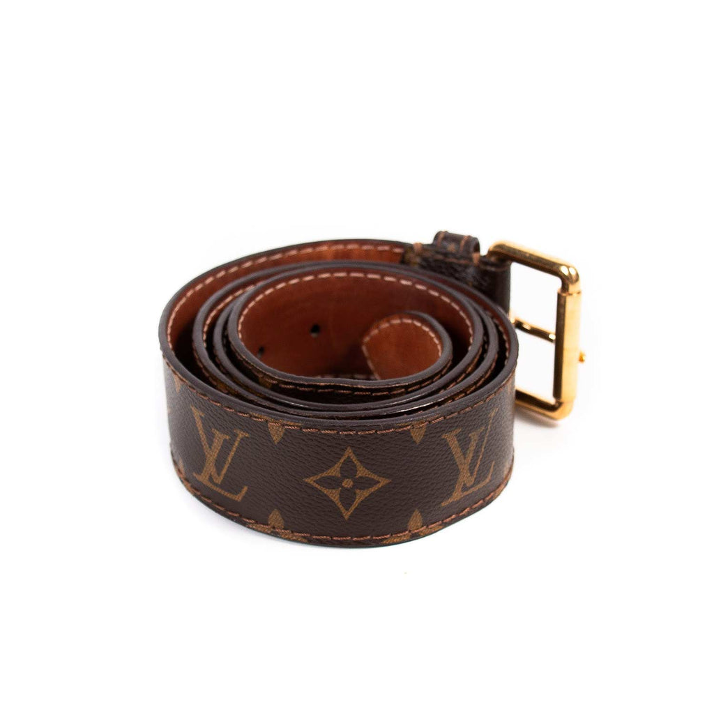 Shop authentic Louis Vuitton Monogram Buckle Belt at revogue for just USD 200.00