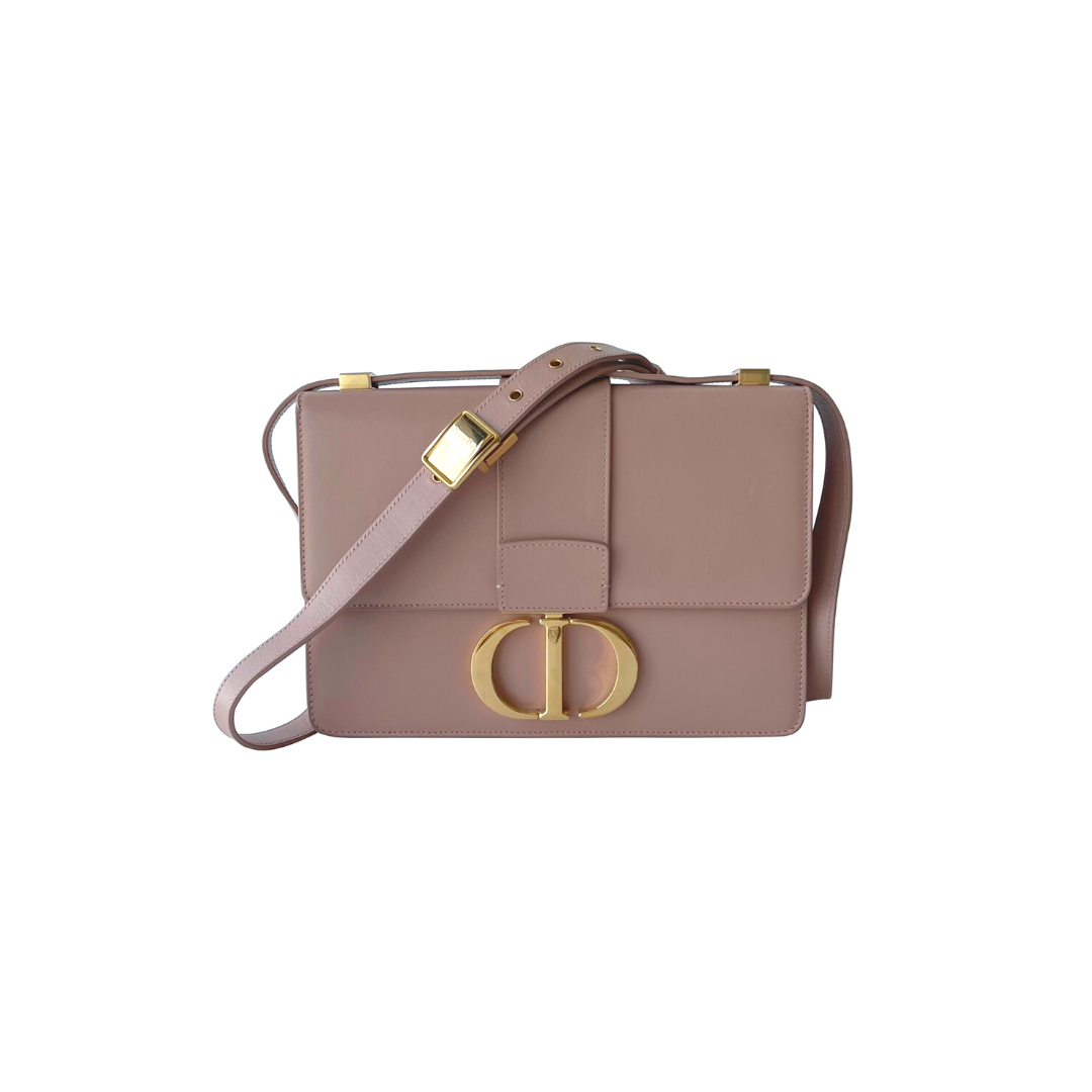 Authentic Christian Dior Montaigne 30 Calfskin Bag In Blush Color
