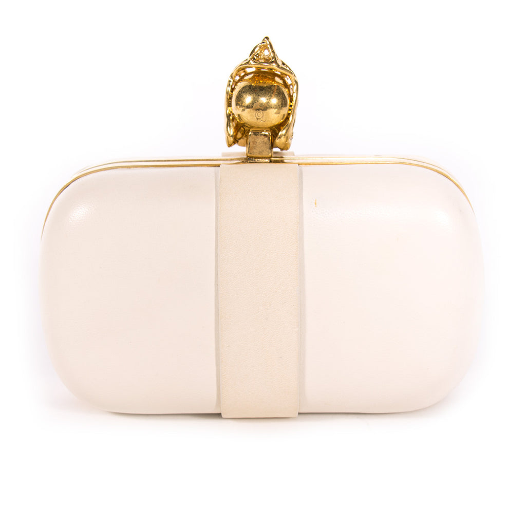 alexander mcqueen skull box clutch