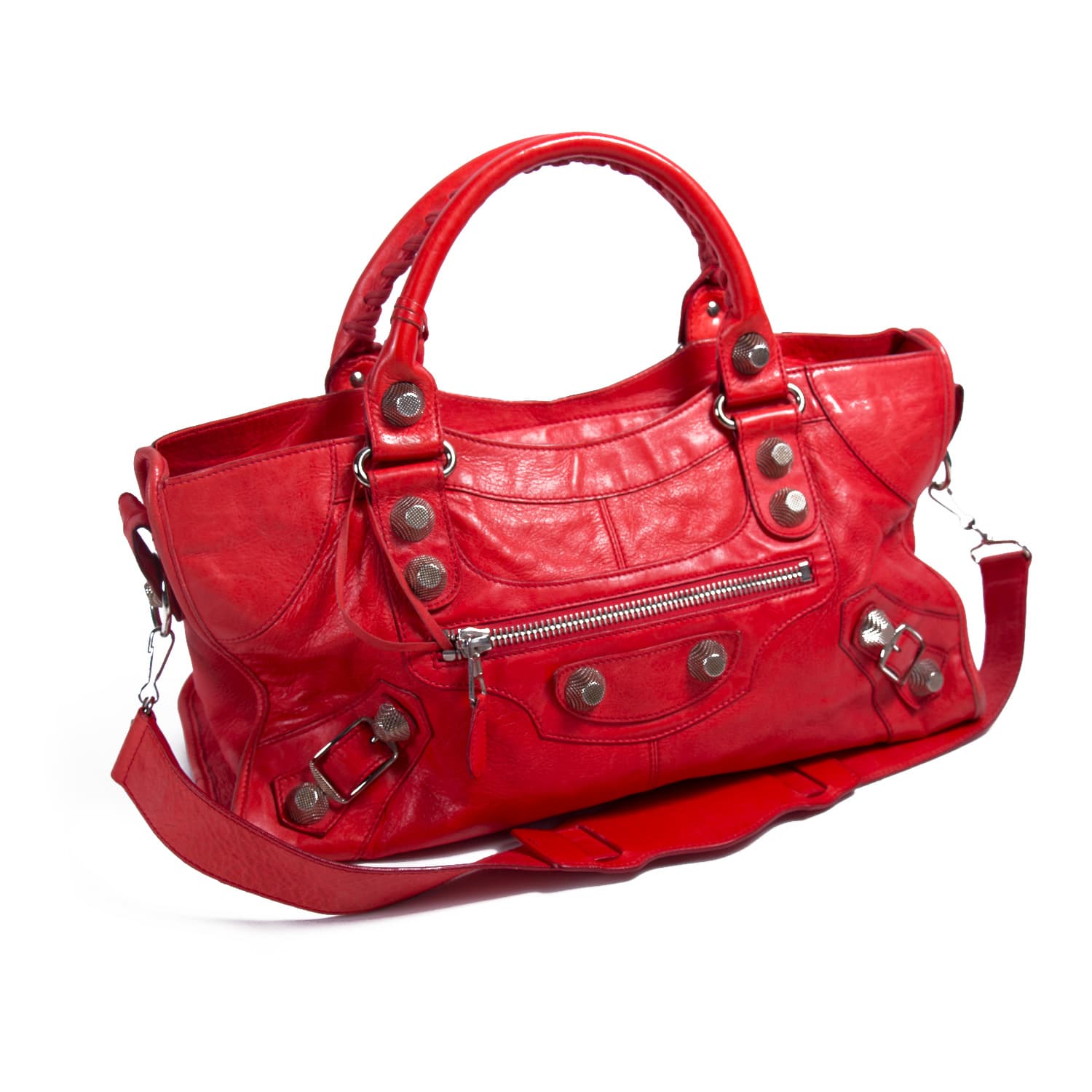 Shop authentic Balenciaga Lambskin Classic City Bag at revogue for just ...