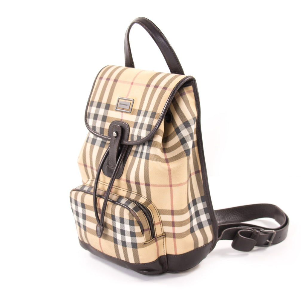 Shop authentic Burberry Small Nova Check Backpack at revogue for just ...