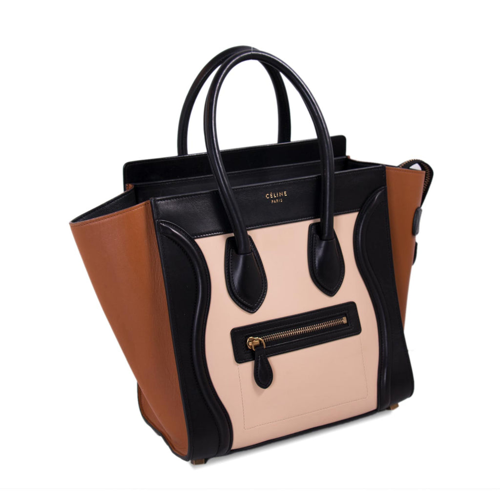 celine tricolor micro luggage bag