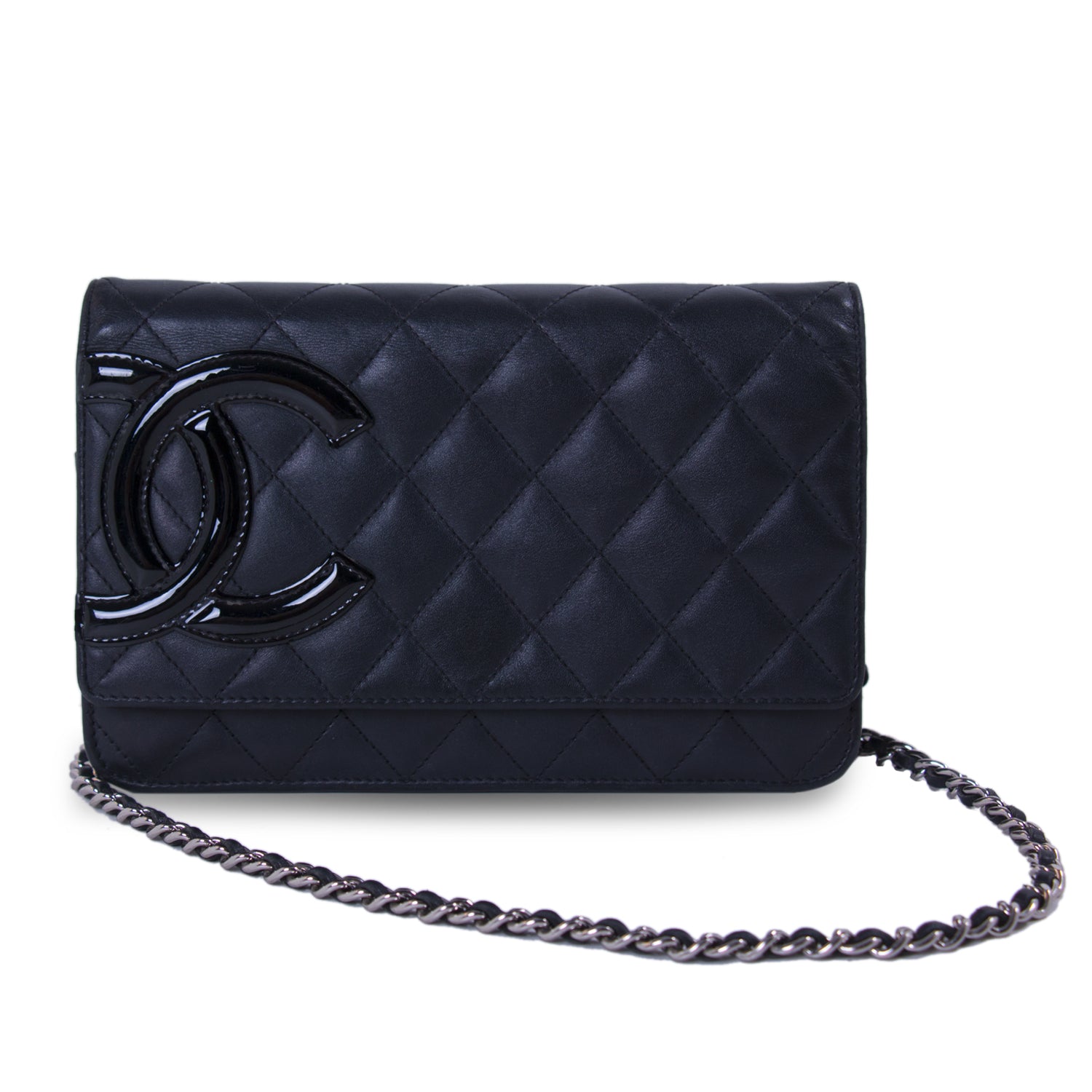 Shop authentic Chanel Cambon Black Wallet on Chain at revogue for just USD  1,