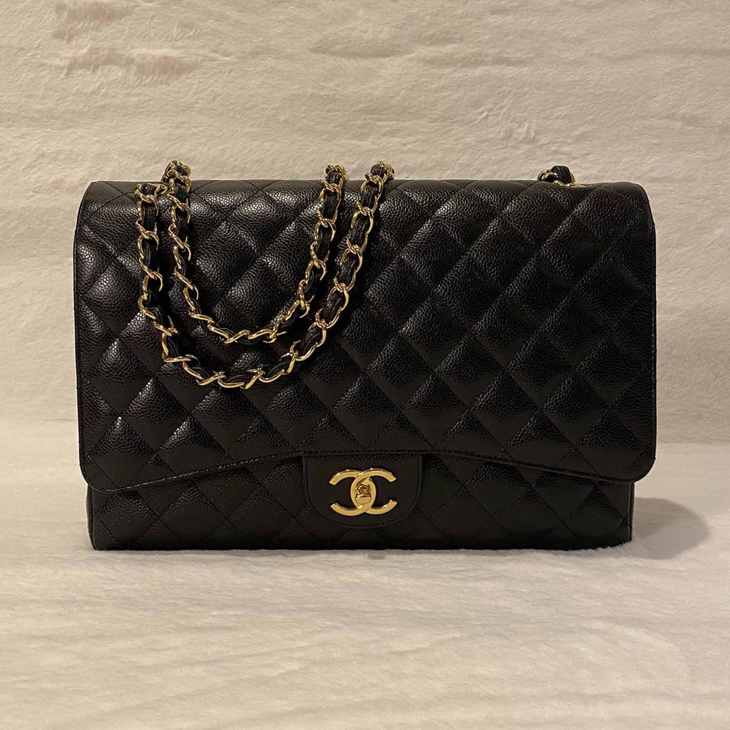 Shop authentic Chanel Classic Maxi Double Flap Bag at revogue for just ...