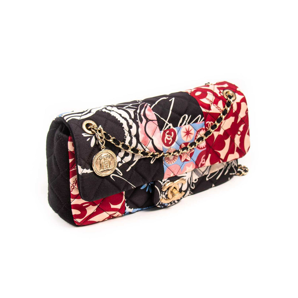Shop authentic Chanel Printed Medium Single Flap Bag at revogue for ...