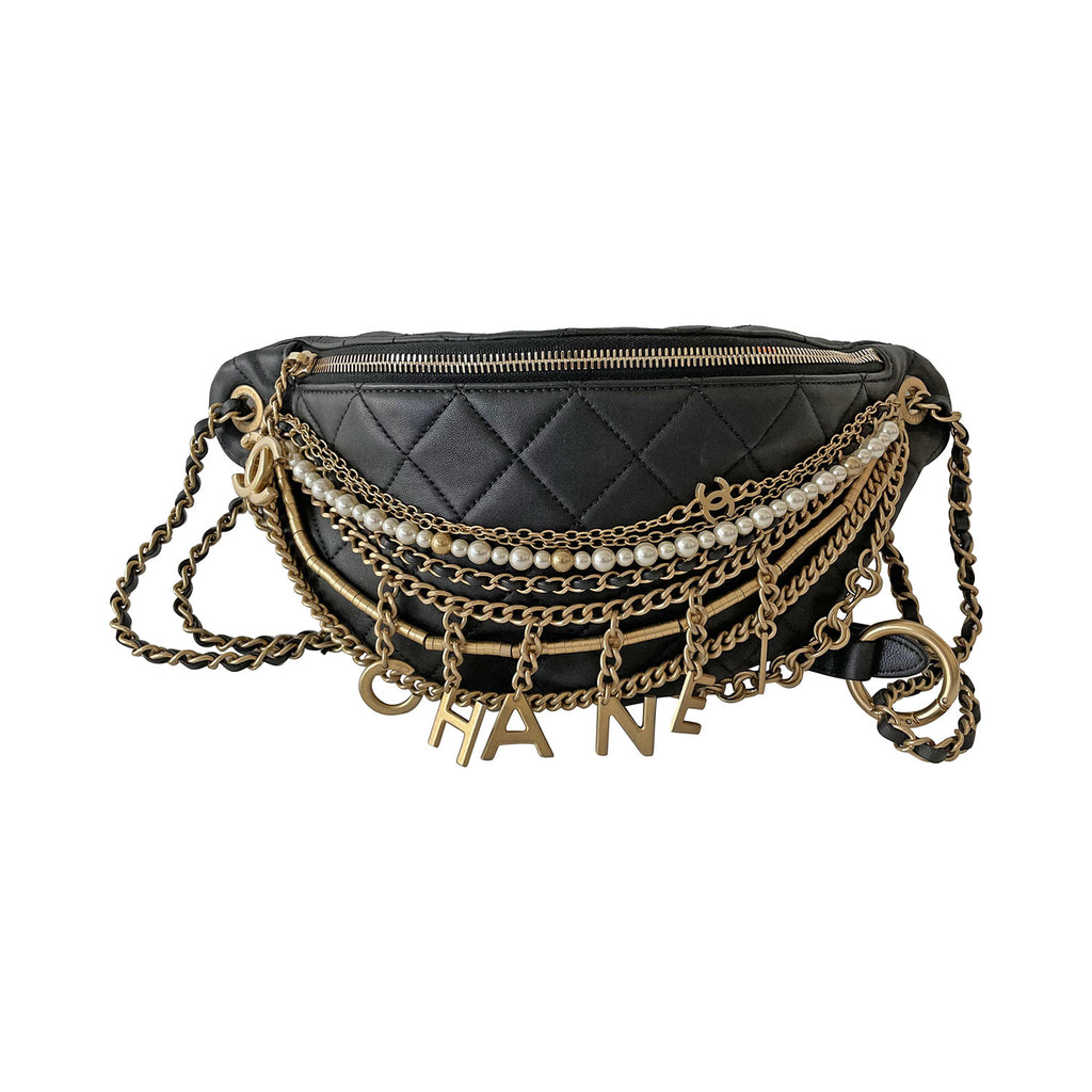 Limited Chanel All About Chains Waist Bag Fanny Pack 19A  Boutique Patina