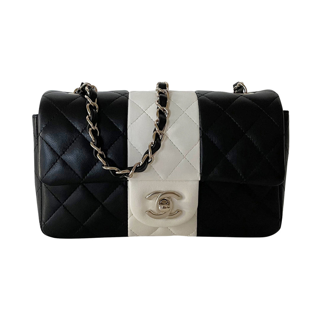 Chanel Fuchsia Pink Lambskin Classic Small Flap Bag  Rich Diamonds