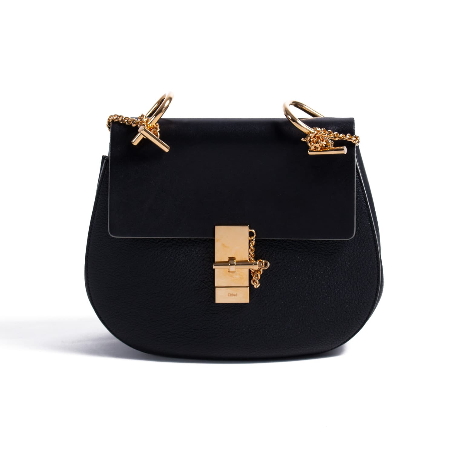 Shop authentic Chloé Drew Small Leather Shoulder Bag at revogue for ...