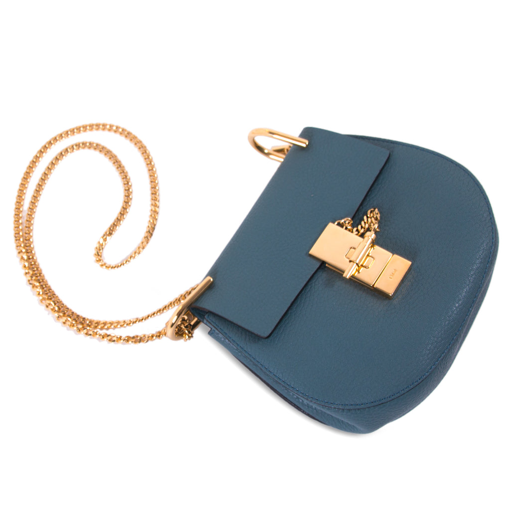 Shop authentic Chloé Drew Mini Leather Shoulder Bag at revogue for just ...