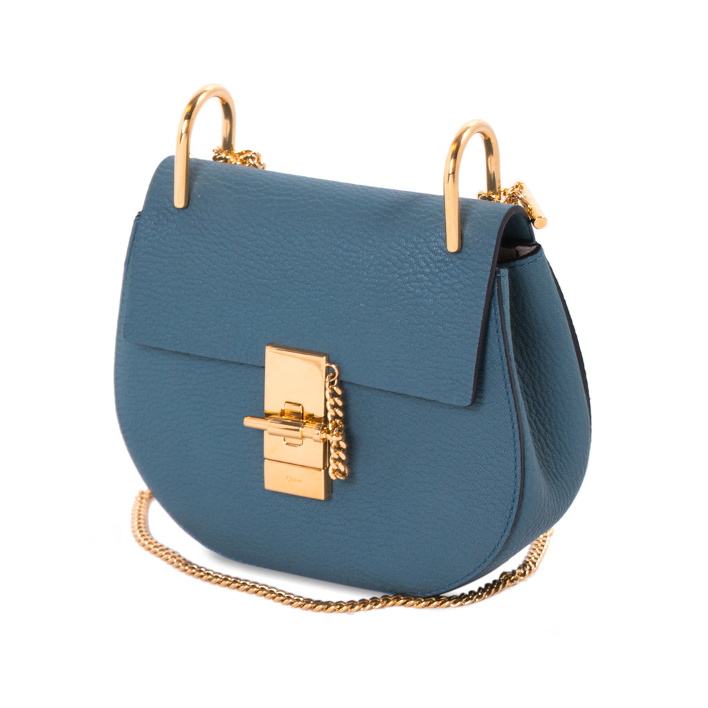 Shop authentic Chloé Drew Mini Leather Shoulder Bag at revogue for just ...