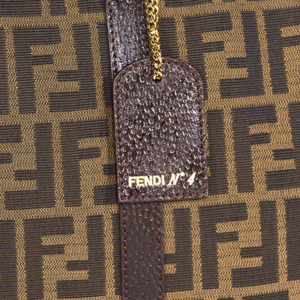 Shop authentic Fendi Classico No. 4 Canvas Zucca Tote Bag at revogue ...