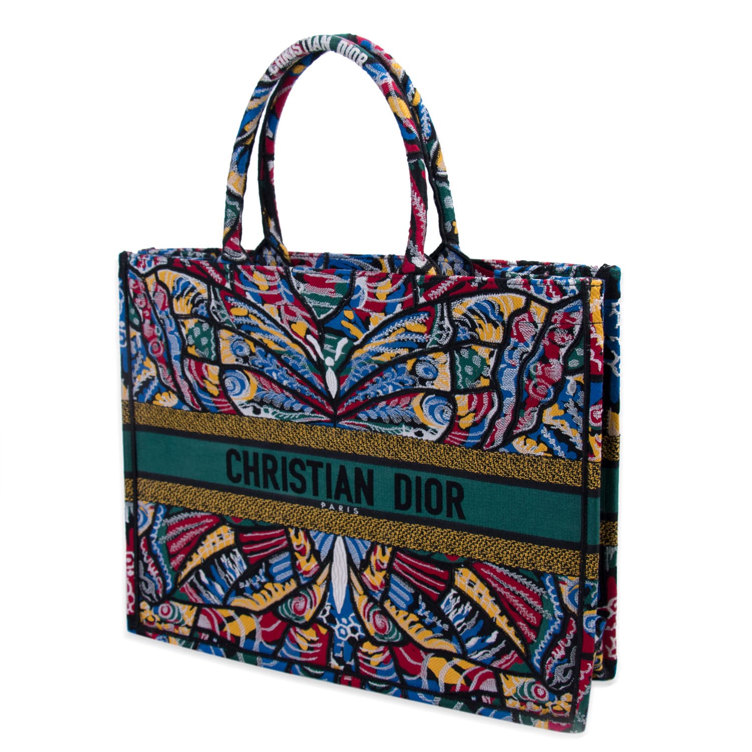 Shop authentic Christian Dior Embroidered Butterfly Booktote at revogue ...