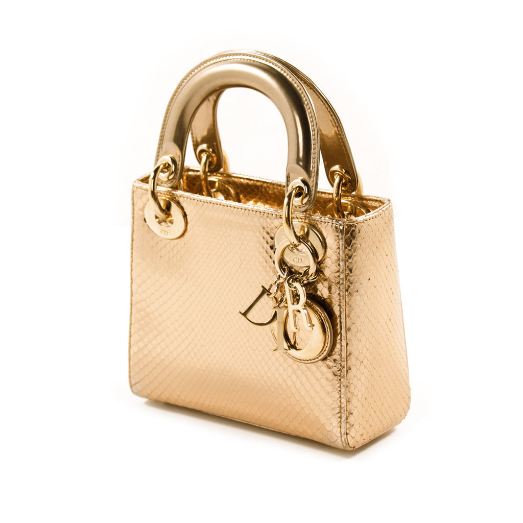 lady dior mini gold