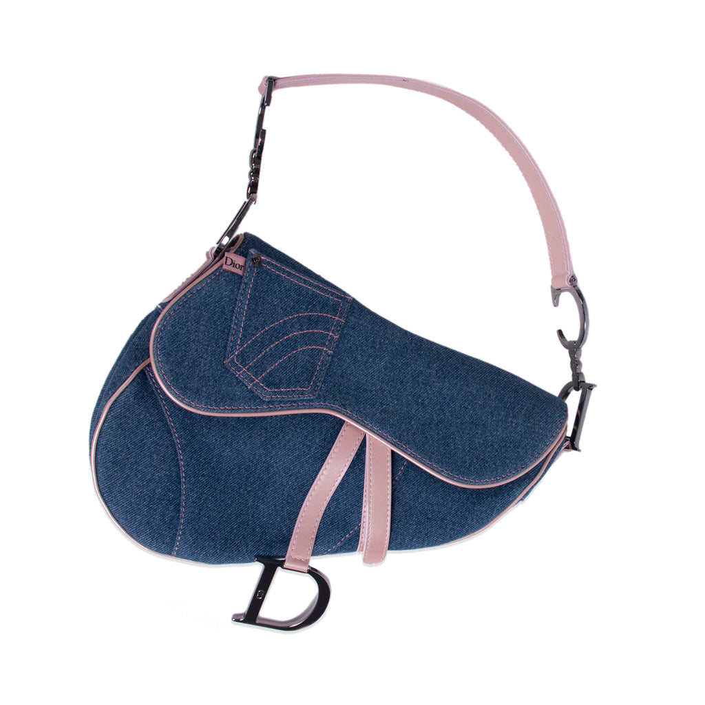 Dior denim saddle bag  Vivianna Boutique