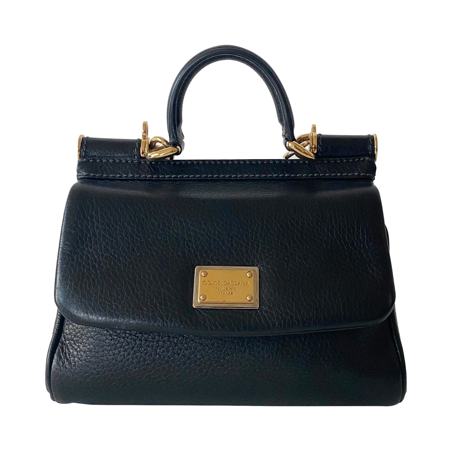 Shop authentic Dolce & Gabbana Mini Sicily Shoulder Bag at revogue for just  USD 