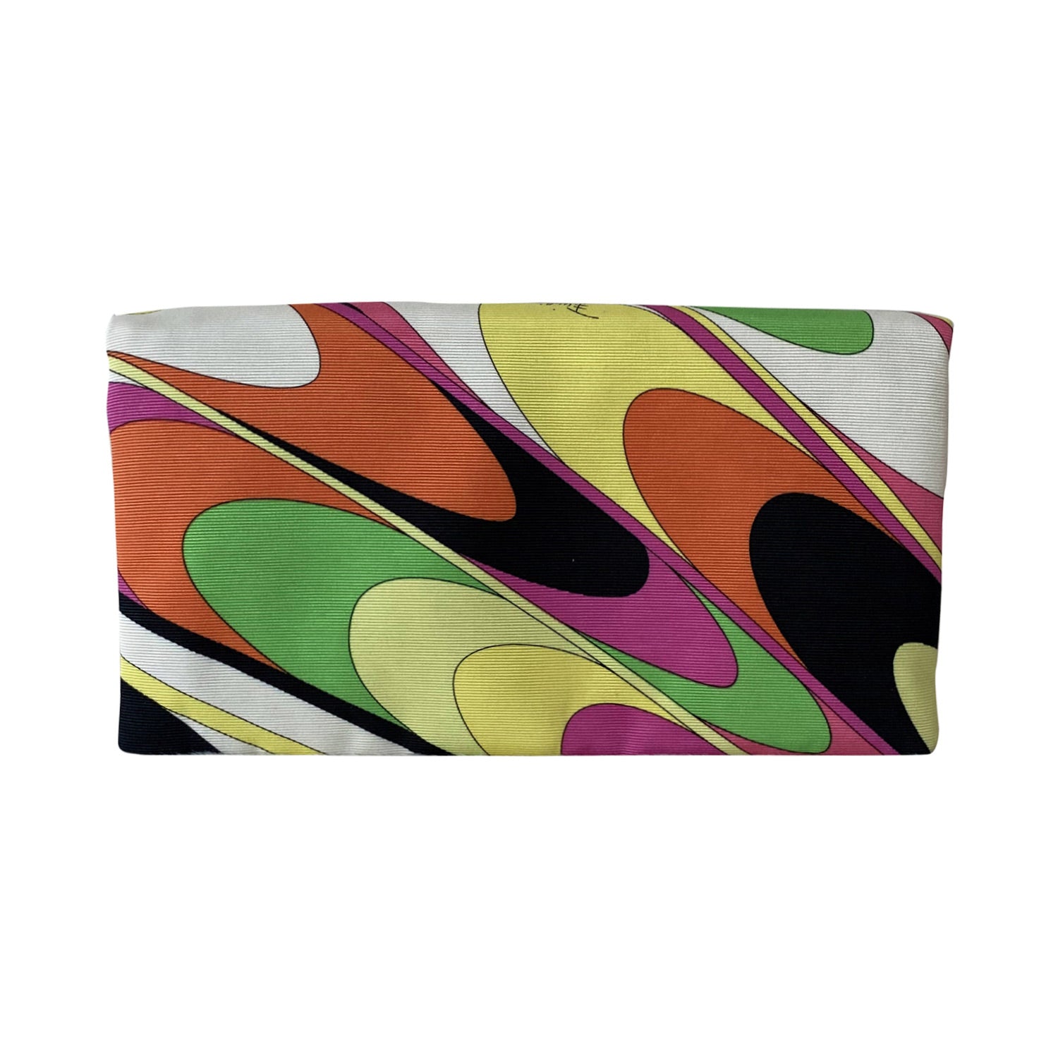 Shop authentic Emilio Pucci Foldover Satin Clutch at revogue for just ...