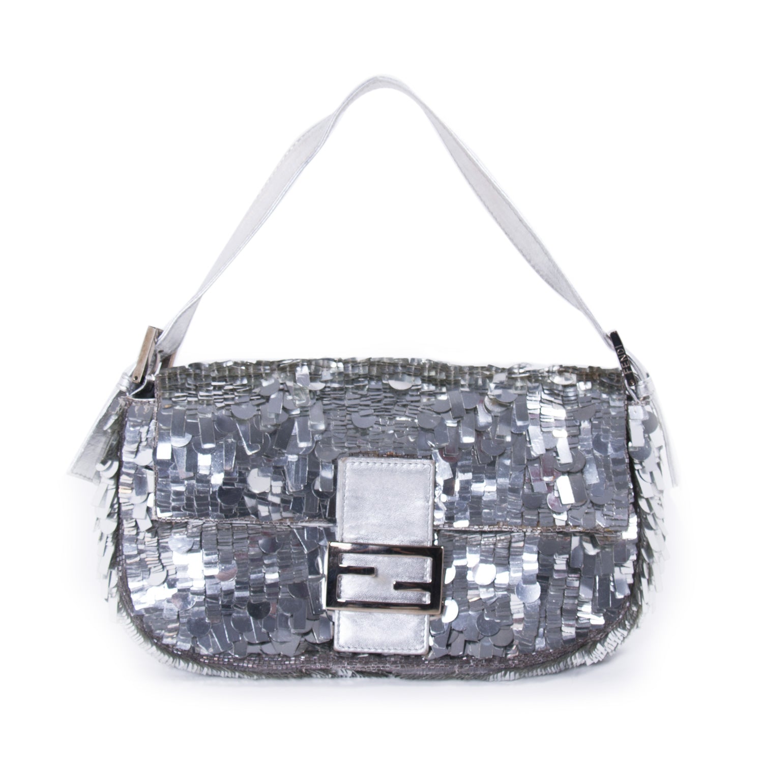 silver fendi baguette