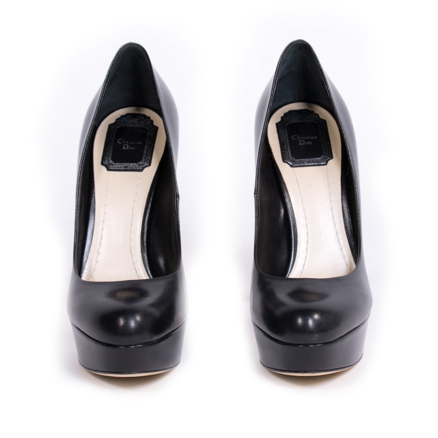 Shop authentic Christian Dior Leather Platform at revogue for just USD ...