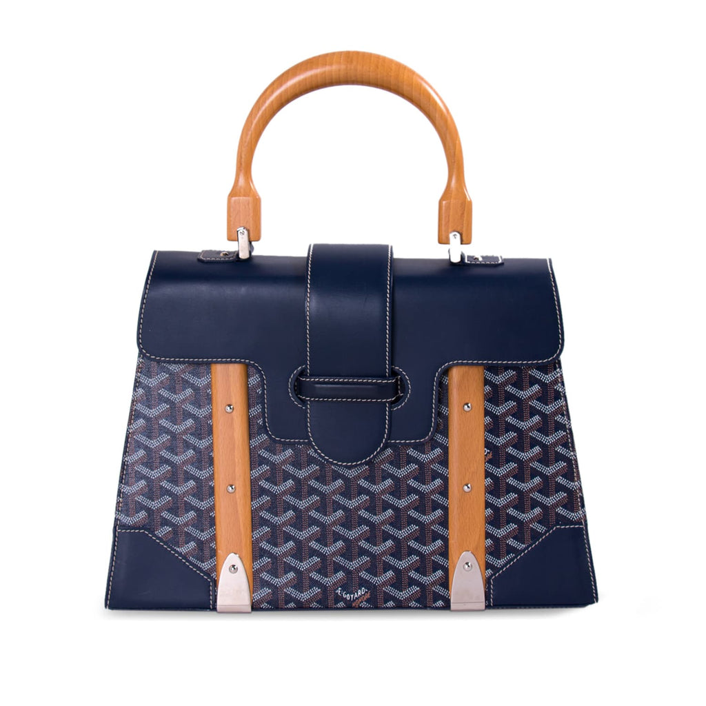 Shop authentic Goyard Navy Blue Saigon MM at revogue for just USD 3,650.00