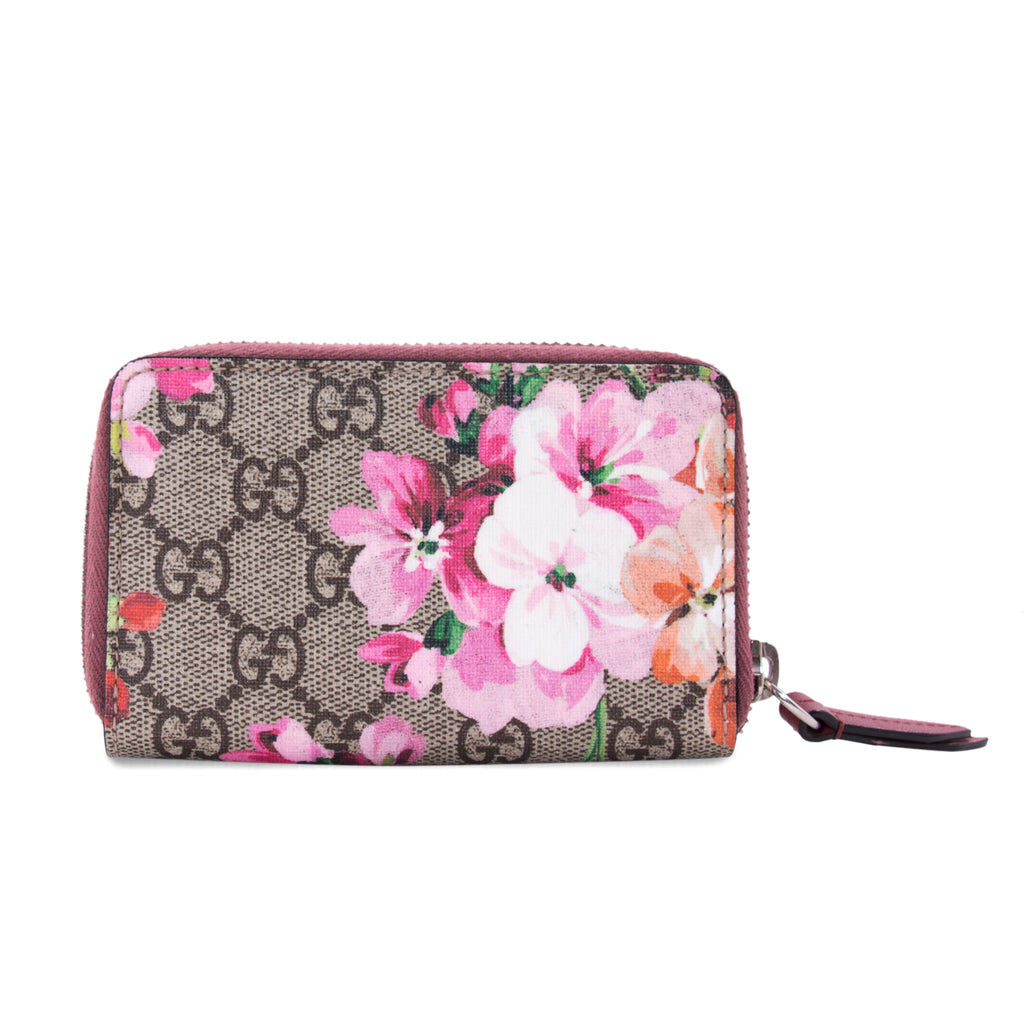 gucci blooms zip card case