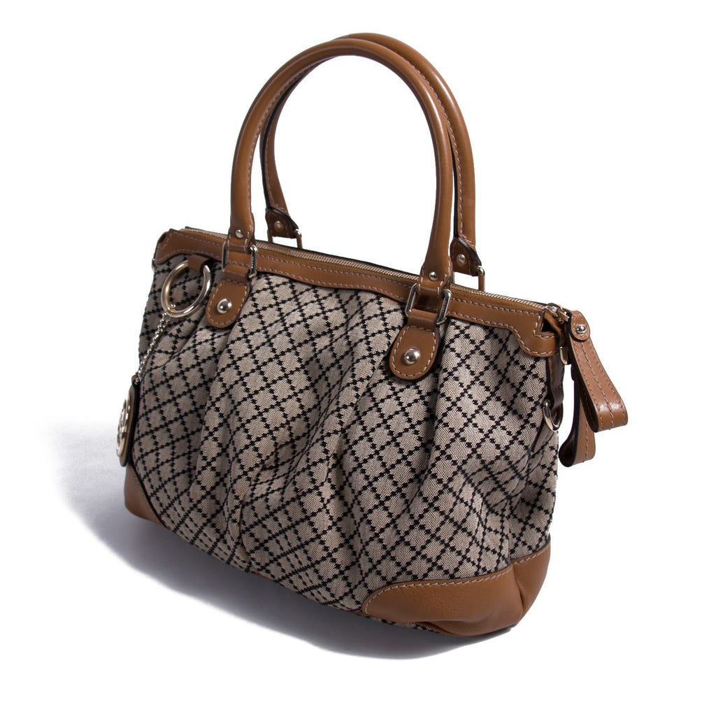 Shop authentic Gucci Diamante Sukey Boston Bag at revogue for just USD ...