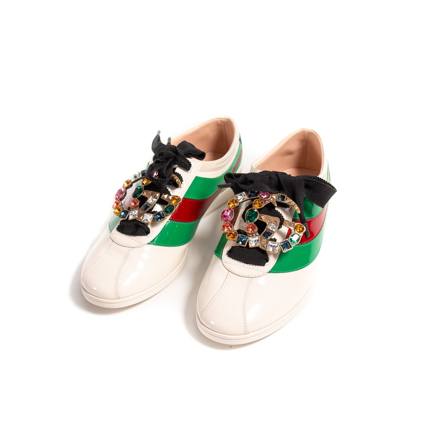 Shop authentic Gucci Falacer Web Sneakers at revogue for just USD 650.00