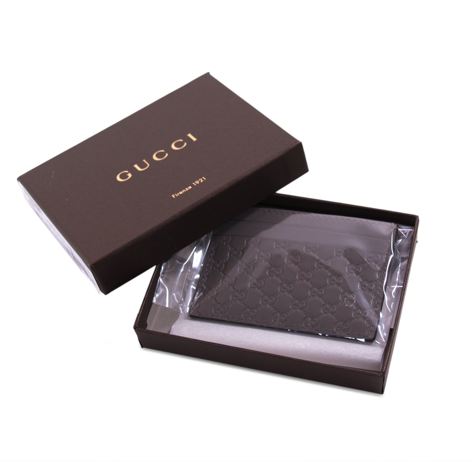 Shop authentic Gucci Guccissima Signature Card Holder at revogue for ...
