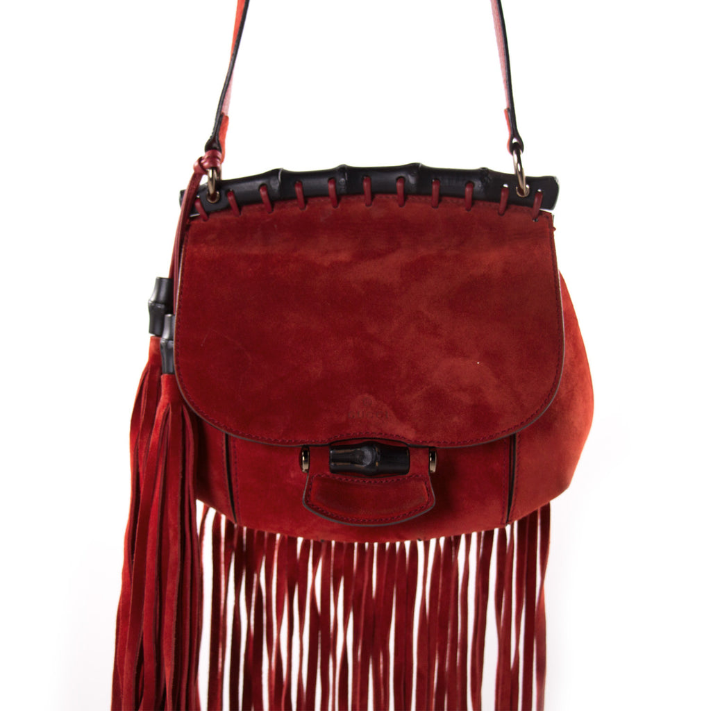 Shop authentic Gucci Nouveau Fringe Shoulder Bag at revogue for just USD 1,000.00
