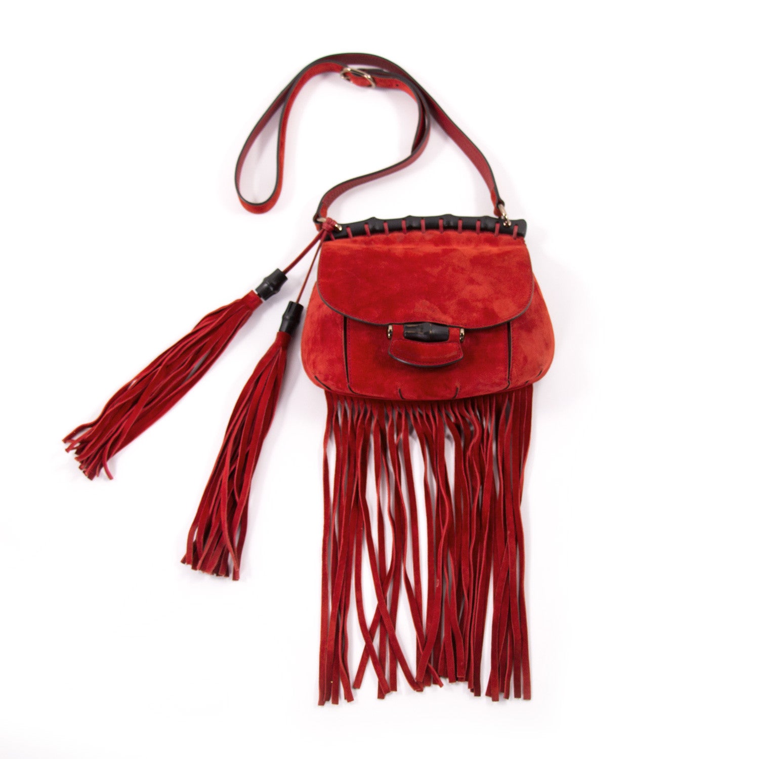 Shop authentic Gucci Nouveau Fringe Shoulder Bag at revogue for just ...