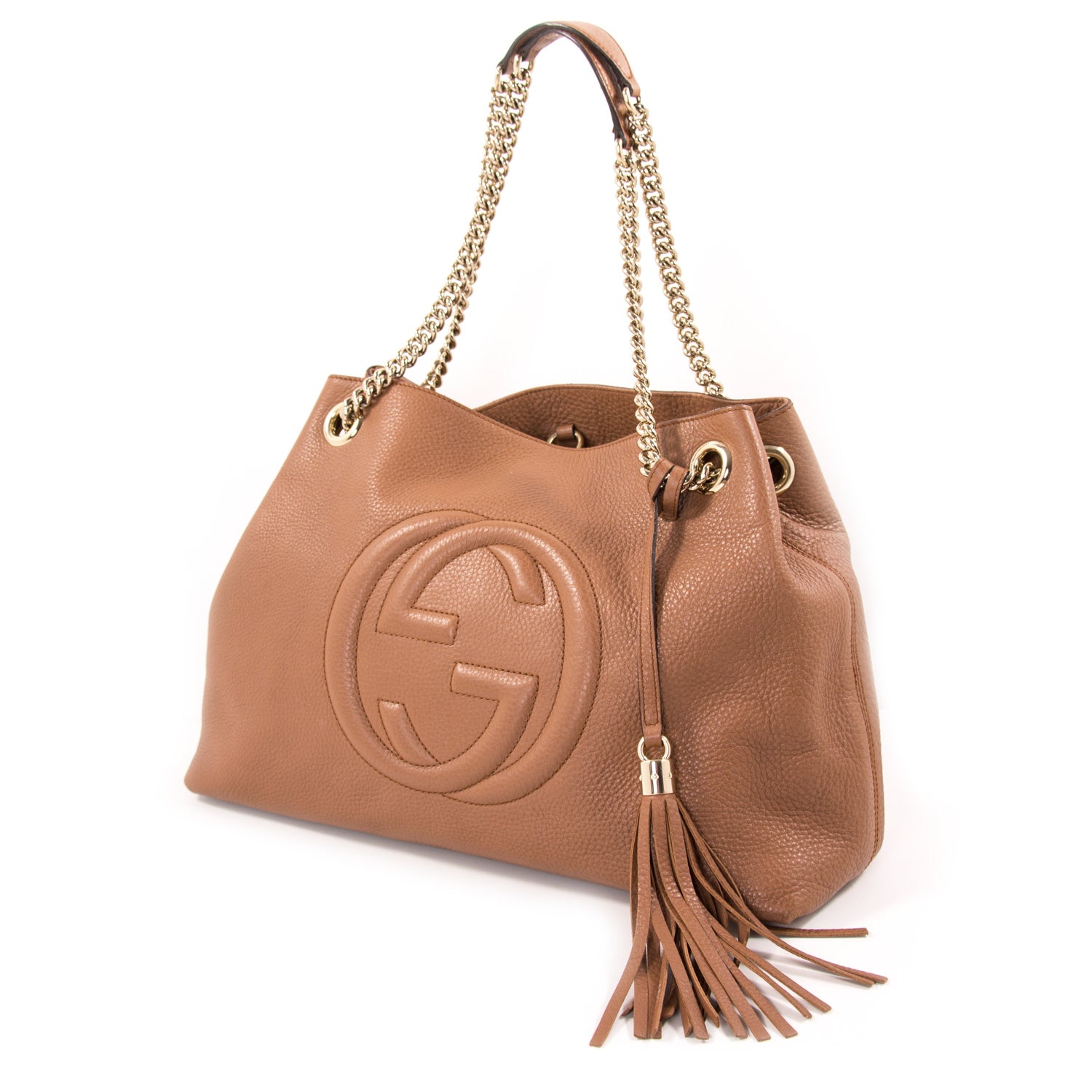 Shop authentic Gucci Soho Large Chain Shoulder Bag at revogue for just ...