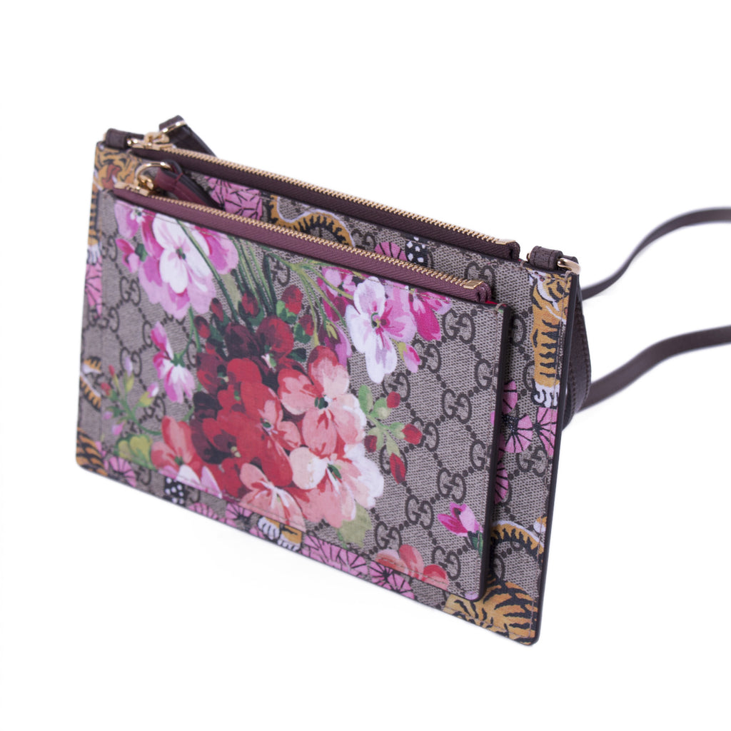 Shop authentic Gucci Bengal Blooms Dual Pouch Crossbody at revogue for just USD 800.00