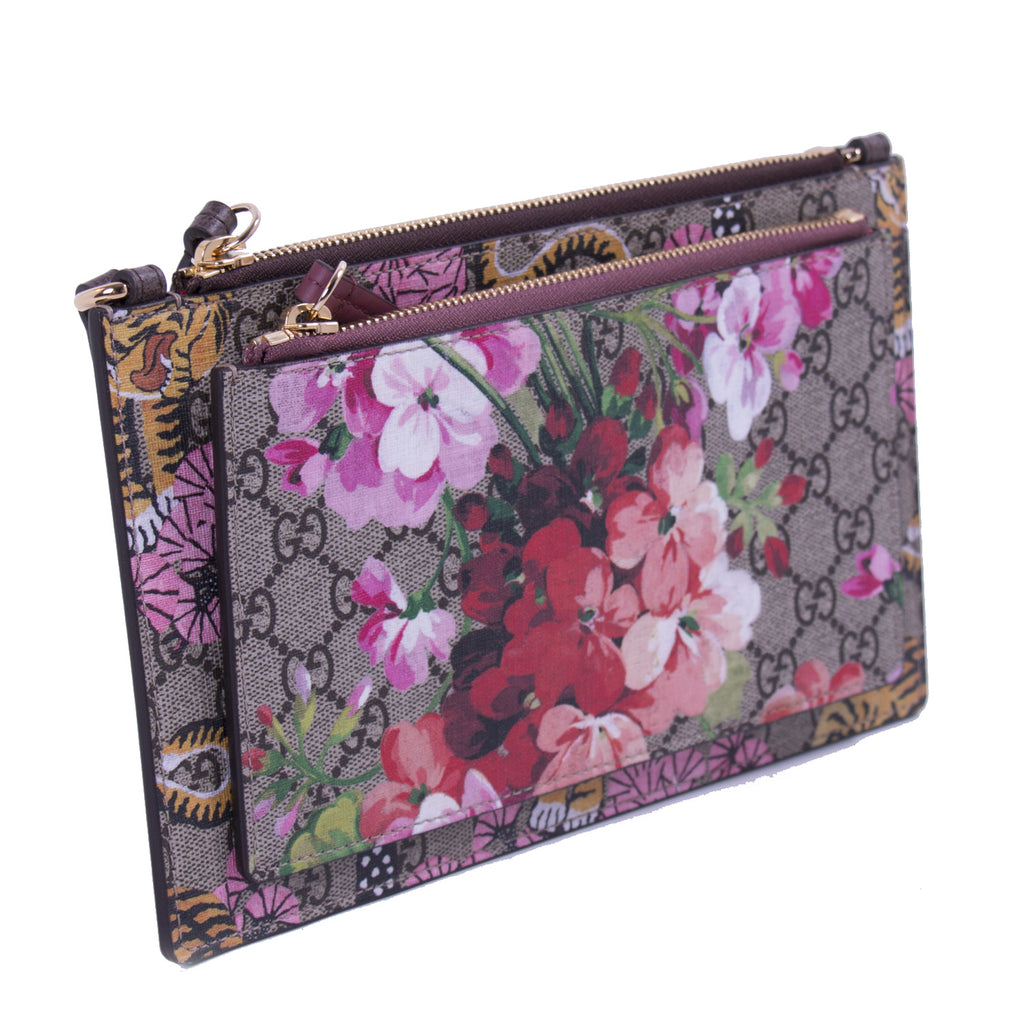 Shop authentic Gucci Bengal Blooms Dual Pouch Crossbody at revogue for ...