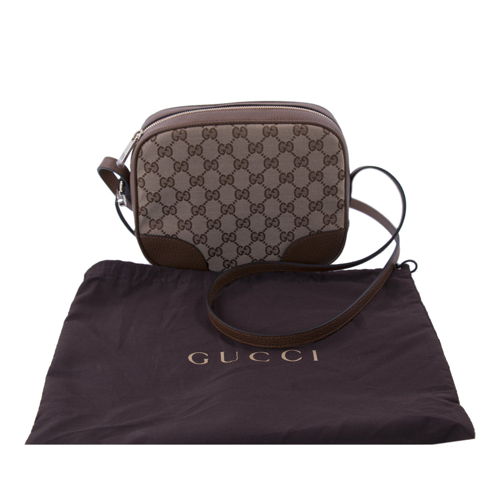 Shop authentic Gucci Supreme Mini Bree Messenger Bag at revogue for just USD 680.00