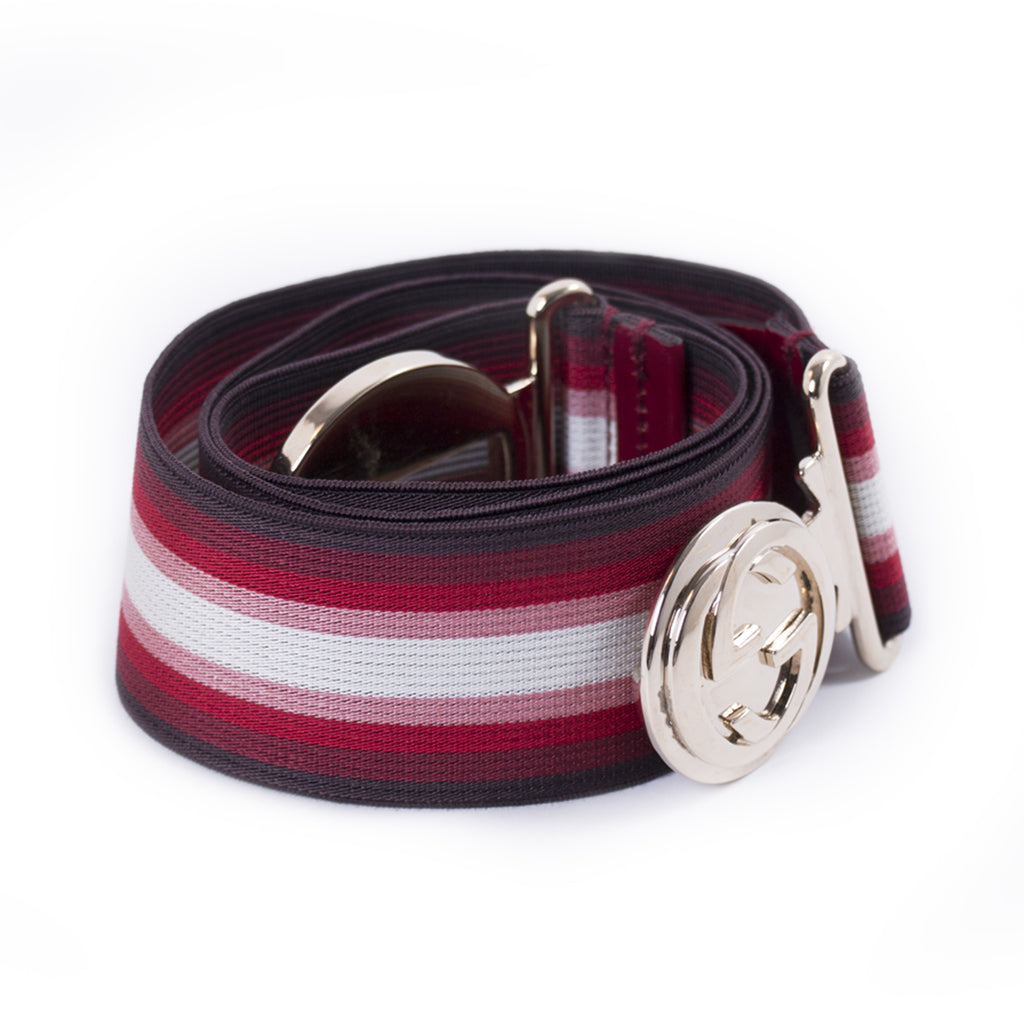 Shop authentic Gucci GG Web Elastic Waist Belt at revogue for just USD ...