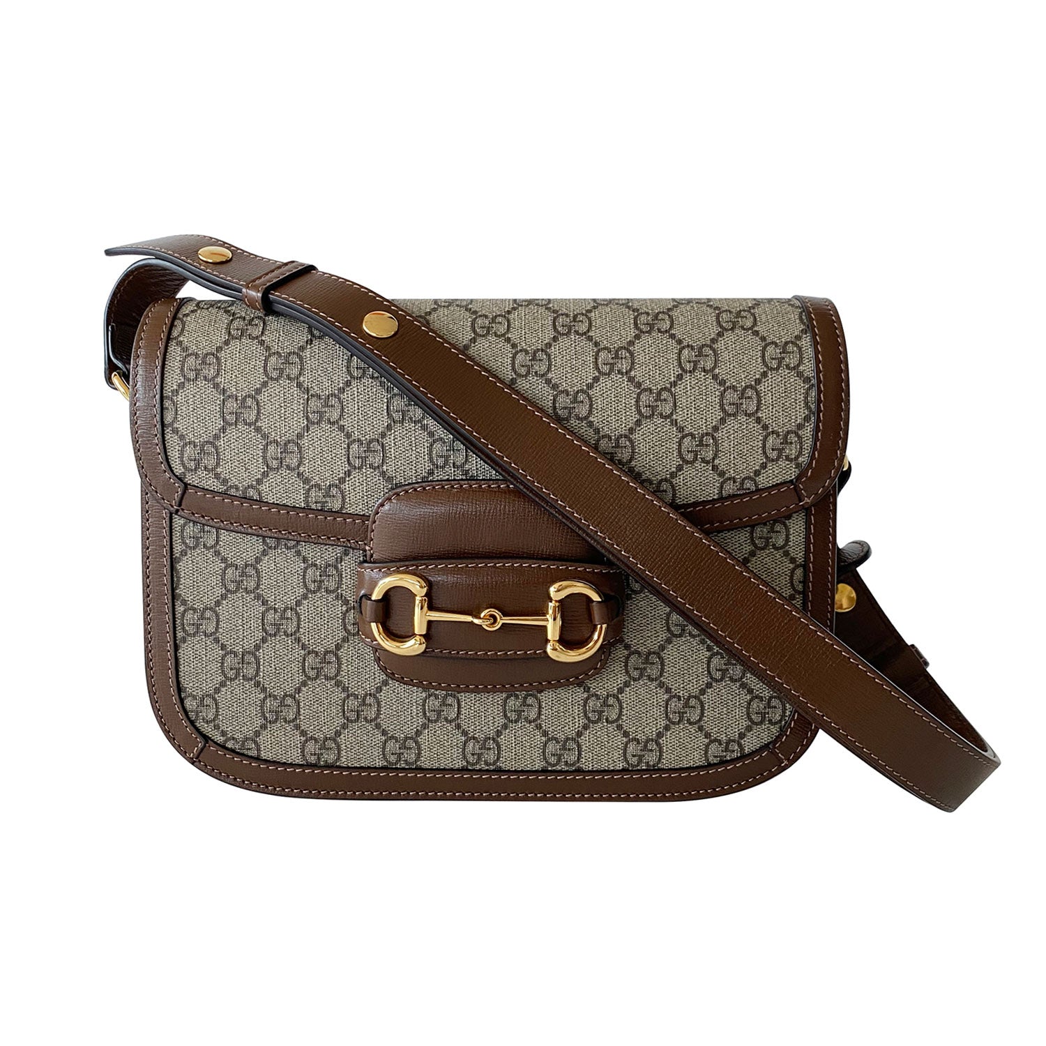 Shop authentic Gucci GG Horsebit 1955 Shoulder Bag at revogue for just ...