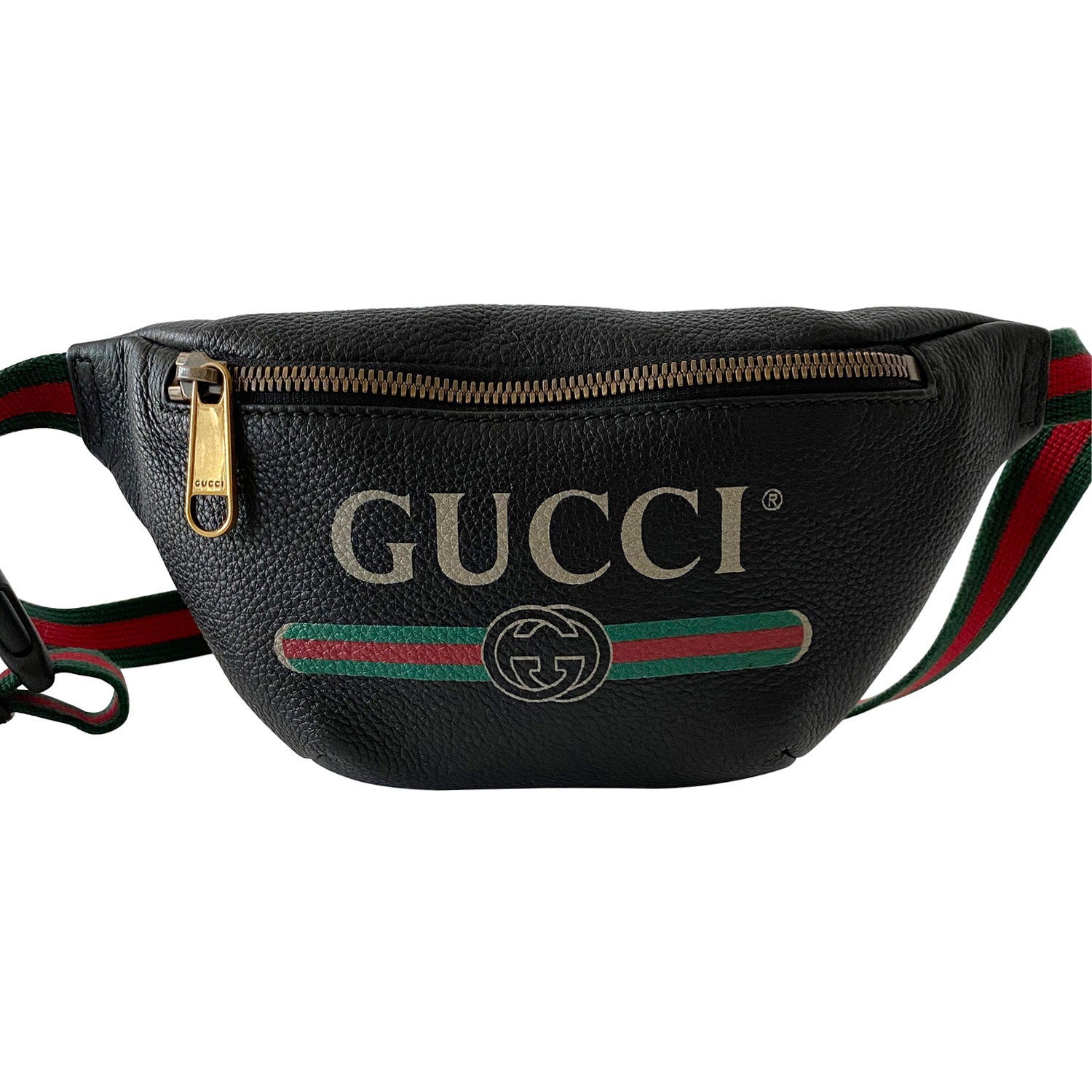 gucci logo print bag