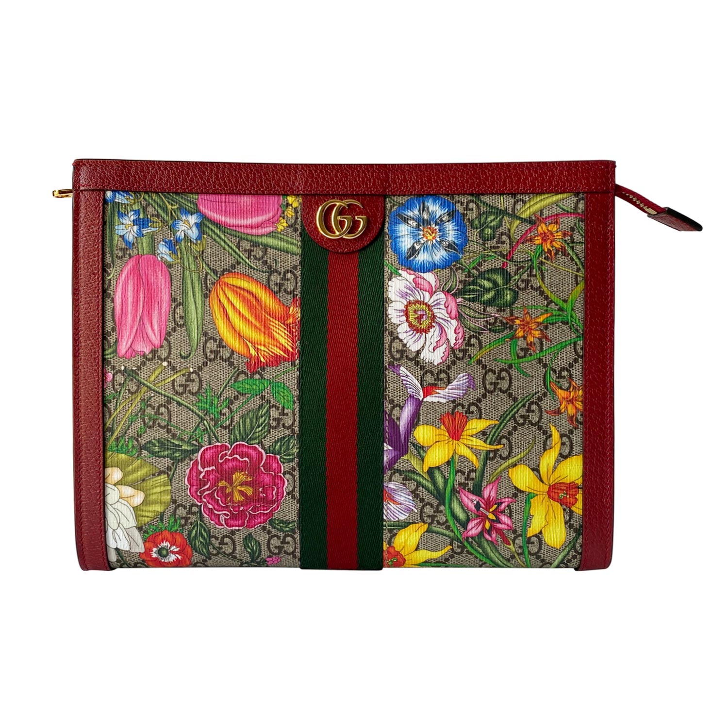 gucci floral toiletry bag