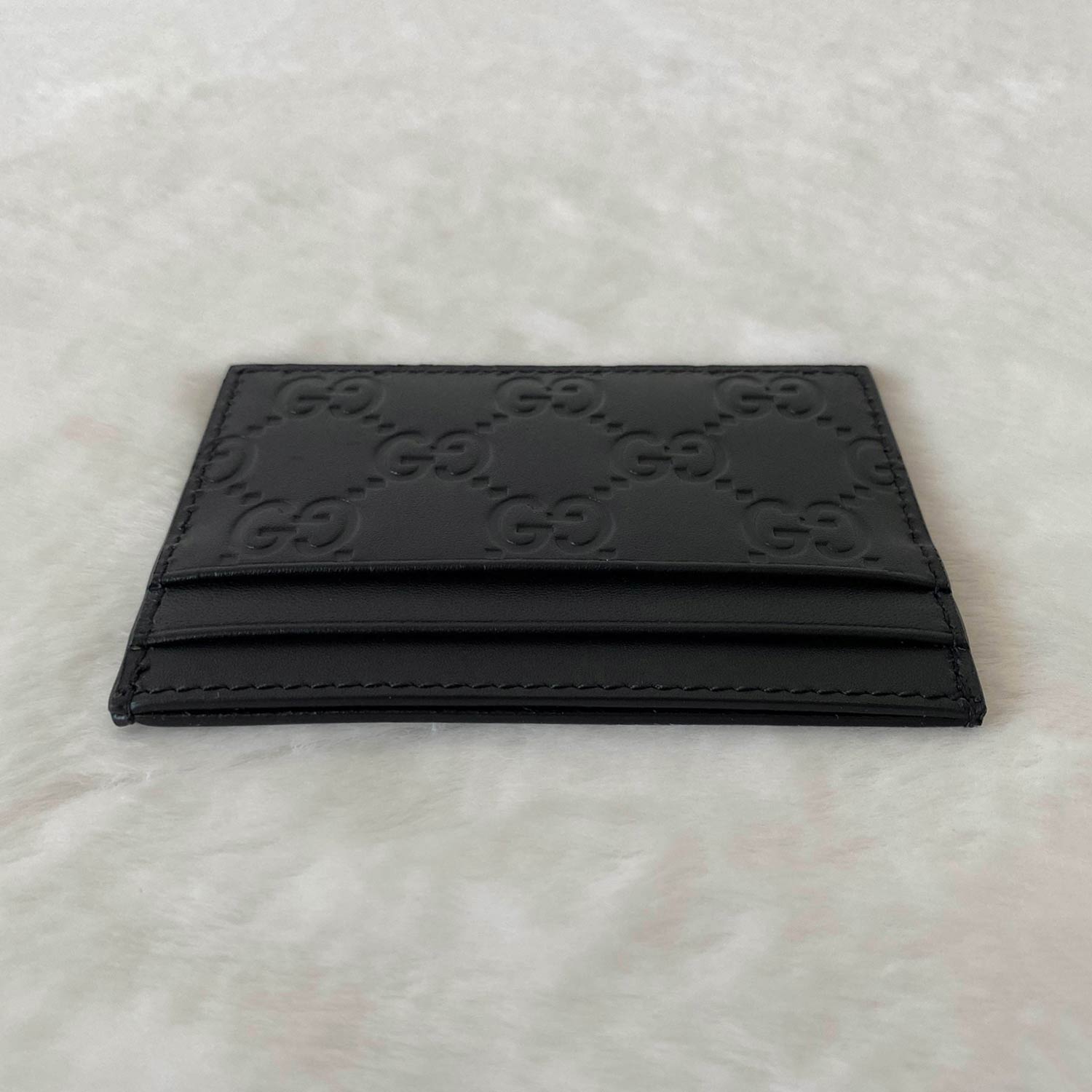 Shop authentic Gucci Guccissima Signature Card Holder at revogue for ...