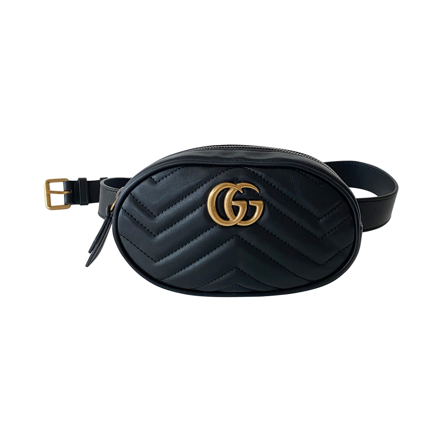 Shop authentic Gucci Marmont Matelassé Leather Belt Bag at revogue for just  USD 