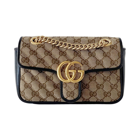 Shop authentic Gucci Small Marmont GG Canvas Bag at revogue for just USD  1,