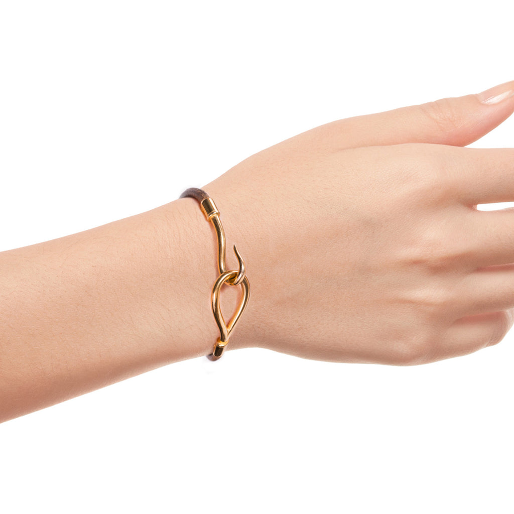 Shop authentic Hermes Hook Bracelet at 