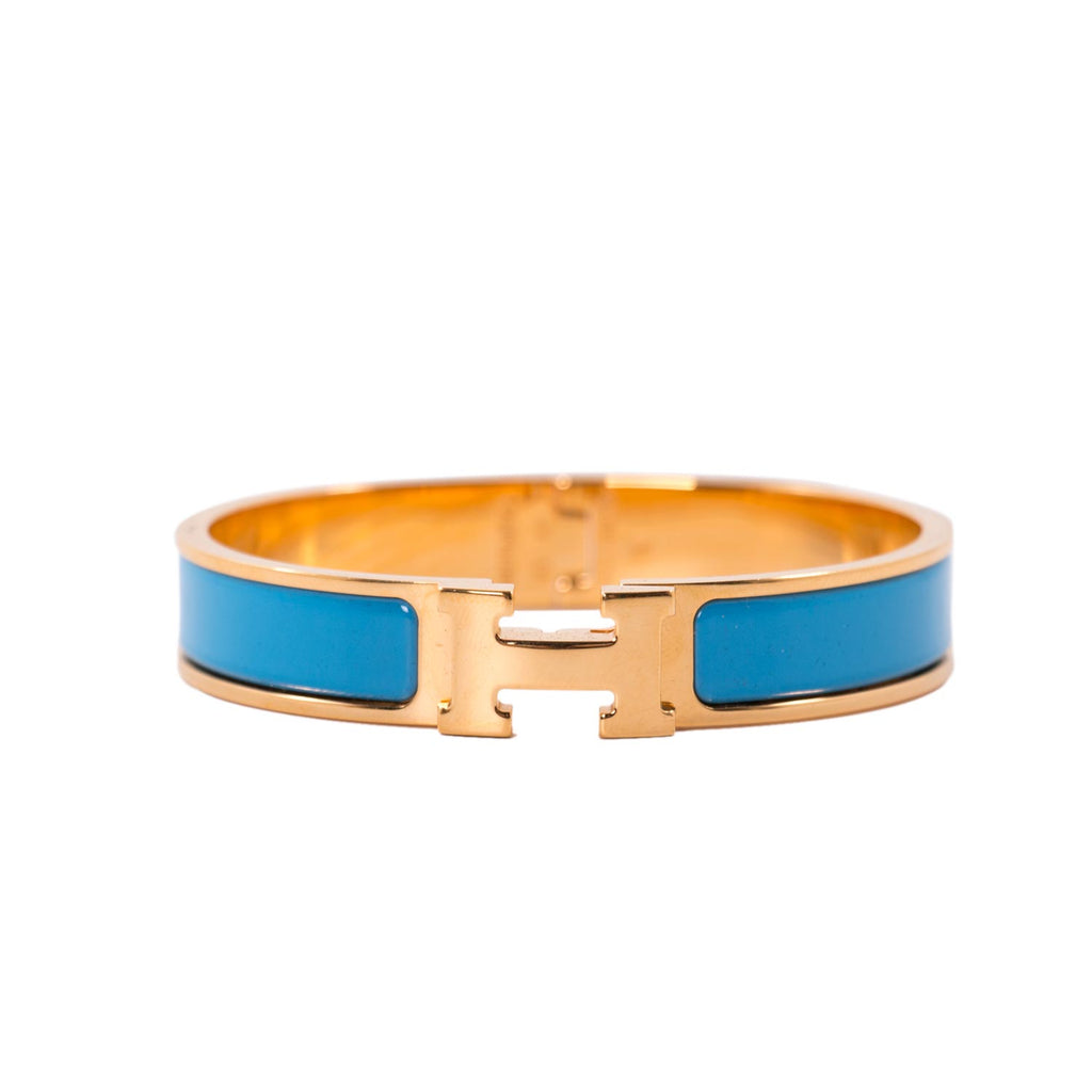 Shop authentic Hermès Narrow Clic H Bracelet at revogue for just USD 505.00