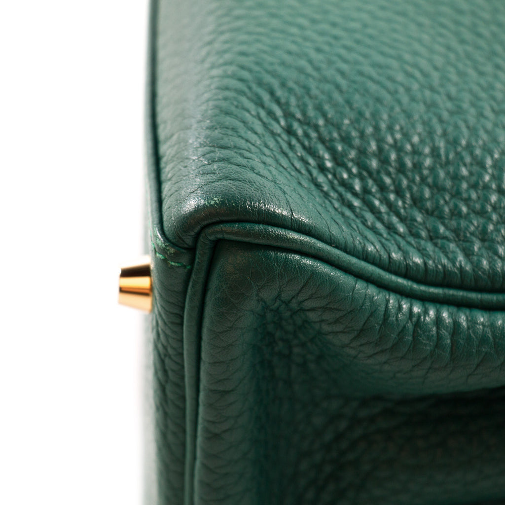 Shop authentic Hermès Kelly 28 Retourne Malachite Clemence at revogue ...